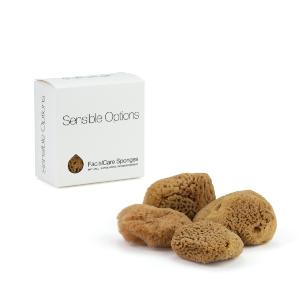 FacialCare Unbleached Caribbean Sea Sponges - Retail Packaging