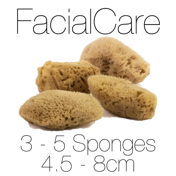 FacialCare Unbleached Caribbean Sea Sponges - Retail Packaging