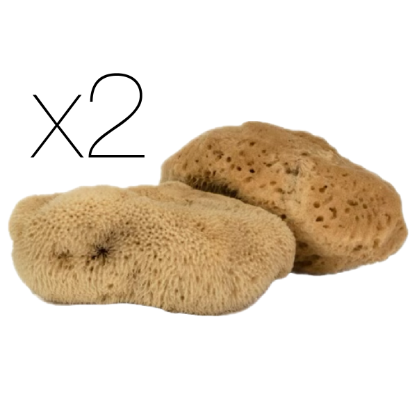 IntimateCare Sponges - 2x 6.5-8cm Unbleached - Retail Packaging